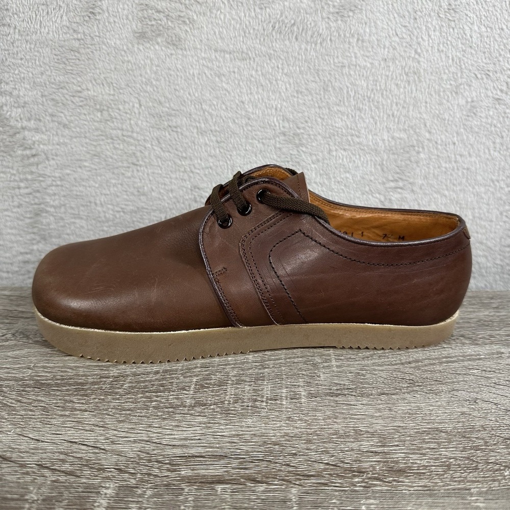 The Nature Shoe by Glen Minimalist Oxford Brown Leather‎ Made in Spain
